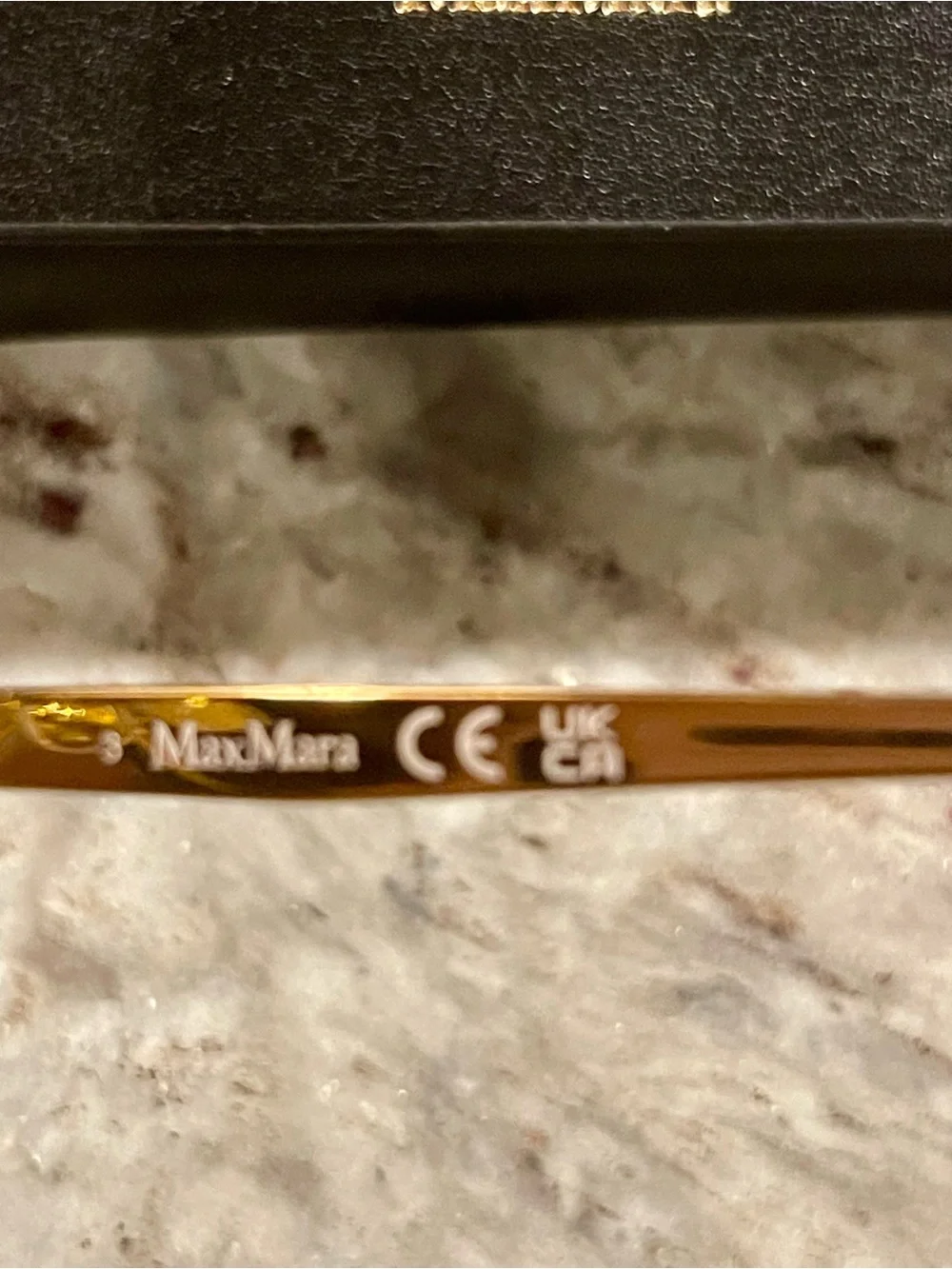 MAX MARA MM0117 SUNGLASSES IN GOLD DARK GREEN